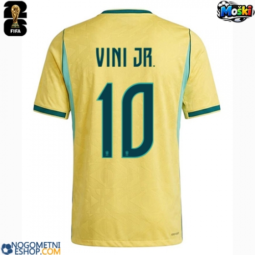 Moški Nogometni dresi Brazilija Vinicius Junior #10 Domači SP 2026 Kratek Rokav